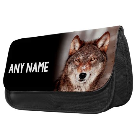 wolf metal pencil boxes|Wolf Pencil Case .